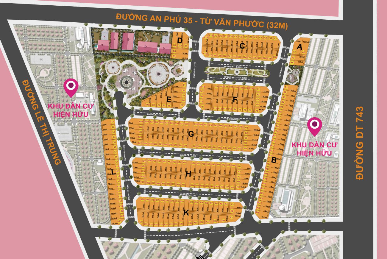 Mặt bằng Queen Home An Phú