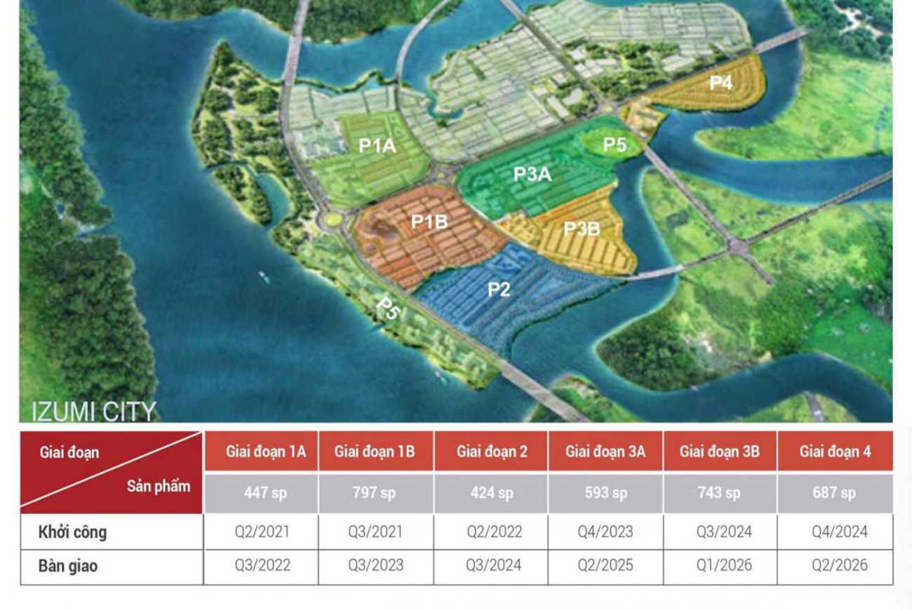 Mặt bằng Izumi City Đồng Nai