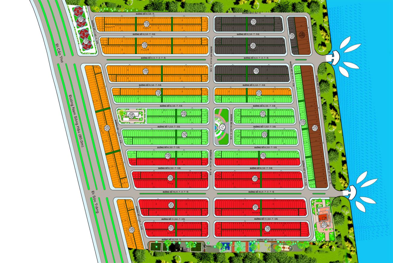 Mặt bằng Fenix City Hậu Giang