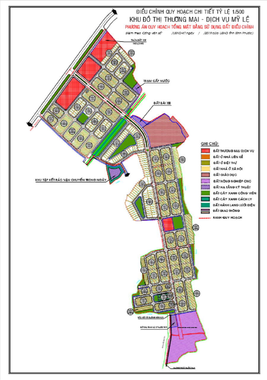 Mặt bằng Mỹ Lệ Capital Bình Phước