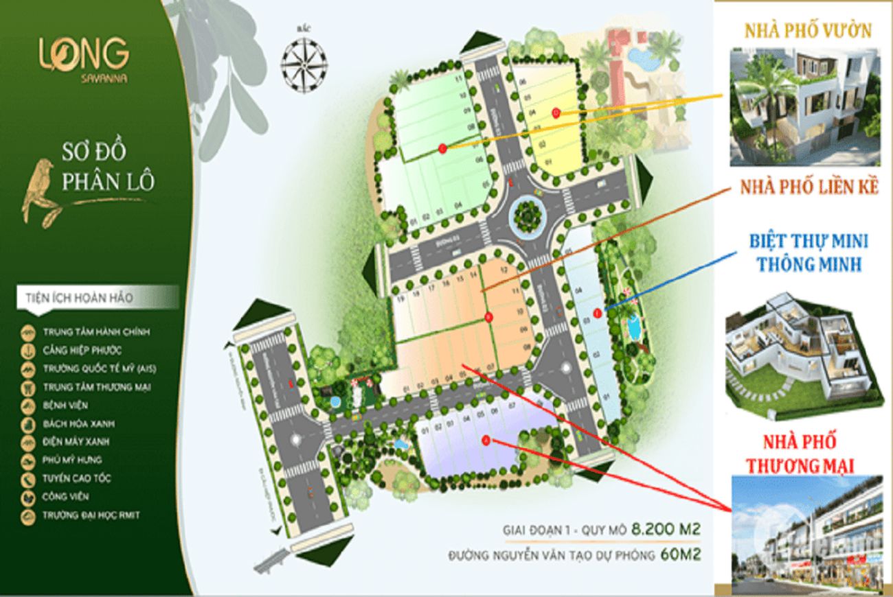 Mặt bằng Long Savanna Nhà Bè