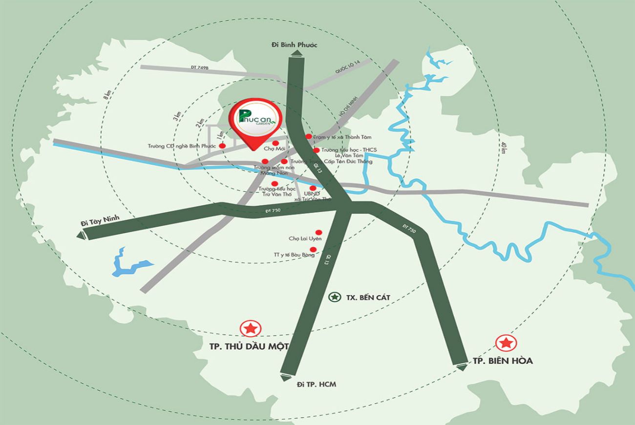 Vị trí Becamex Bình Phước