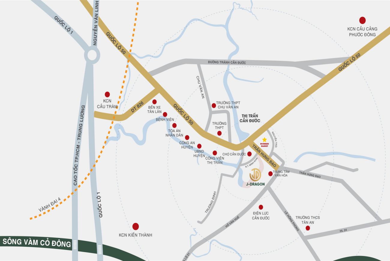 Vị trí chiến lược J Dragon Cần Đước Long An