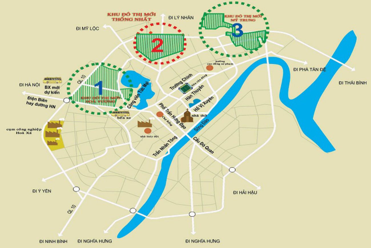 Vị trí chiến lược Khu Đô Thị Mỹ Trung