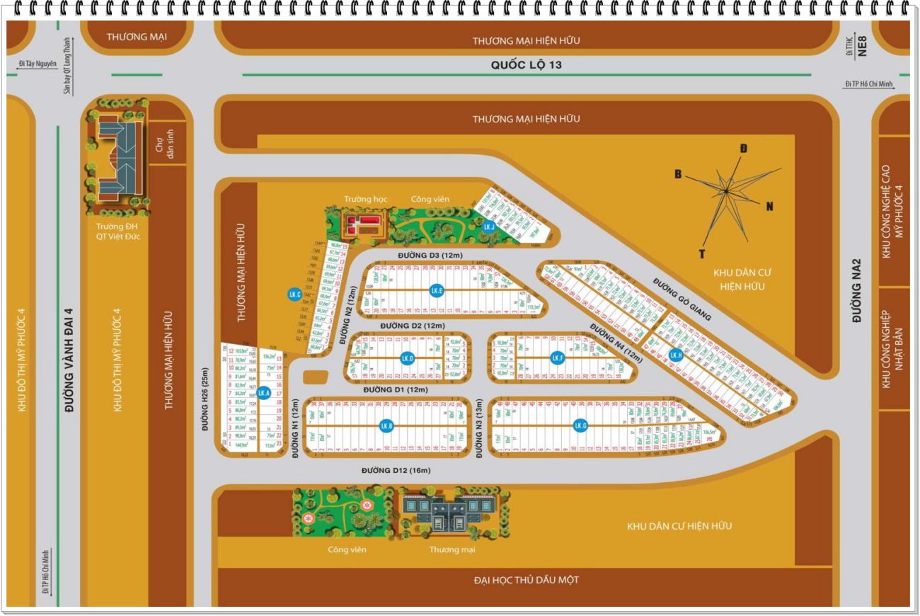 Mặt bằng Bình Dương Avenue City