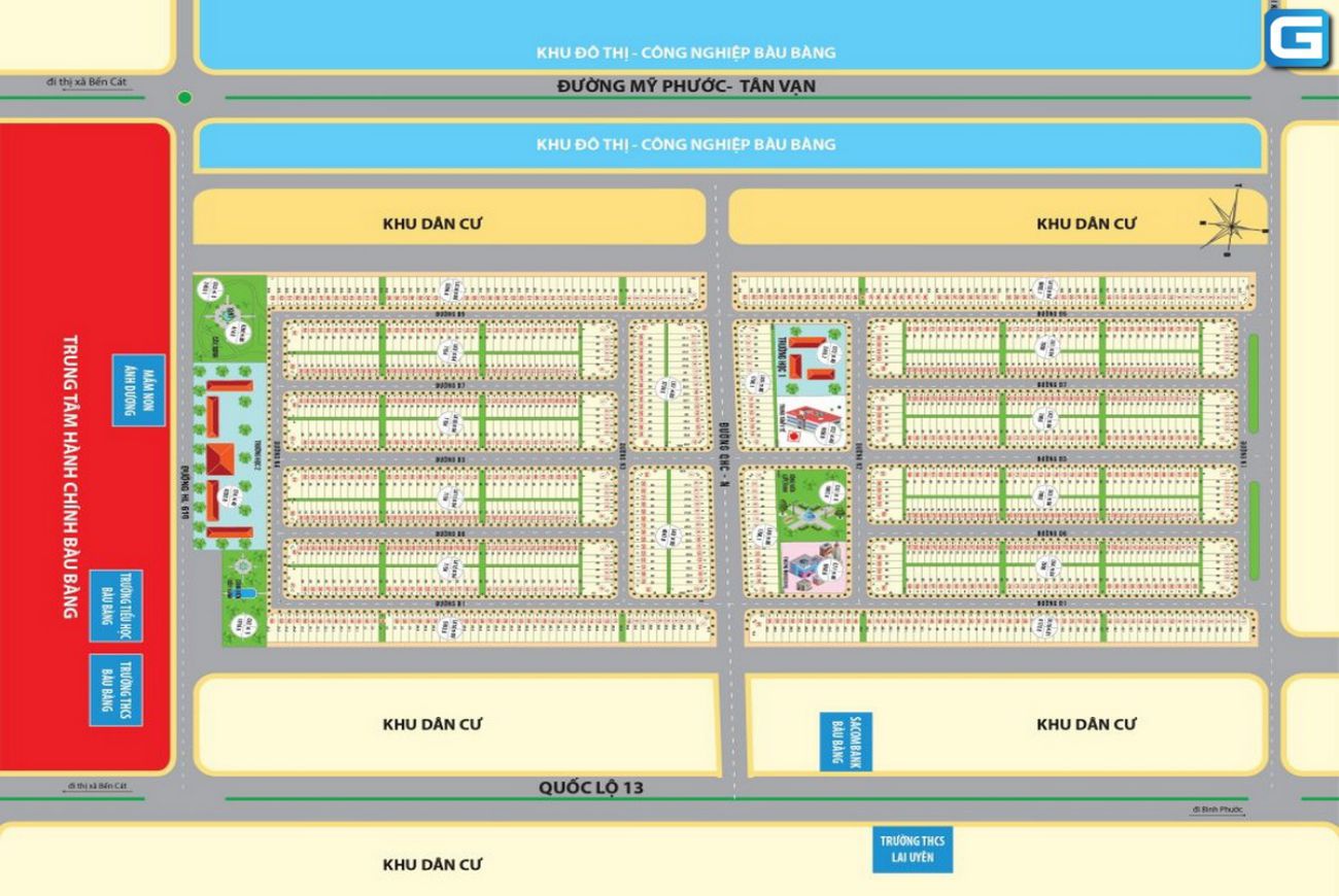 Mặt bằng Nam An New City Bình Dương