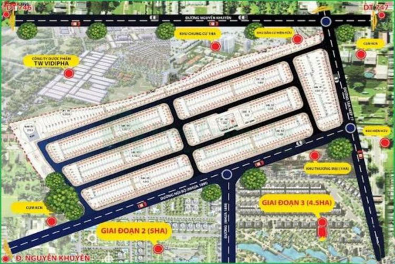 Mặt bằng Tân Hiệp Central Bình Dương