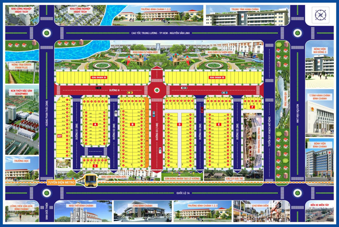 Mặt bằng Bình Chánh New Center