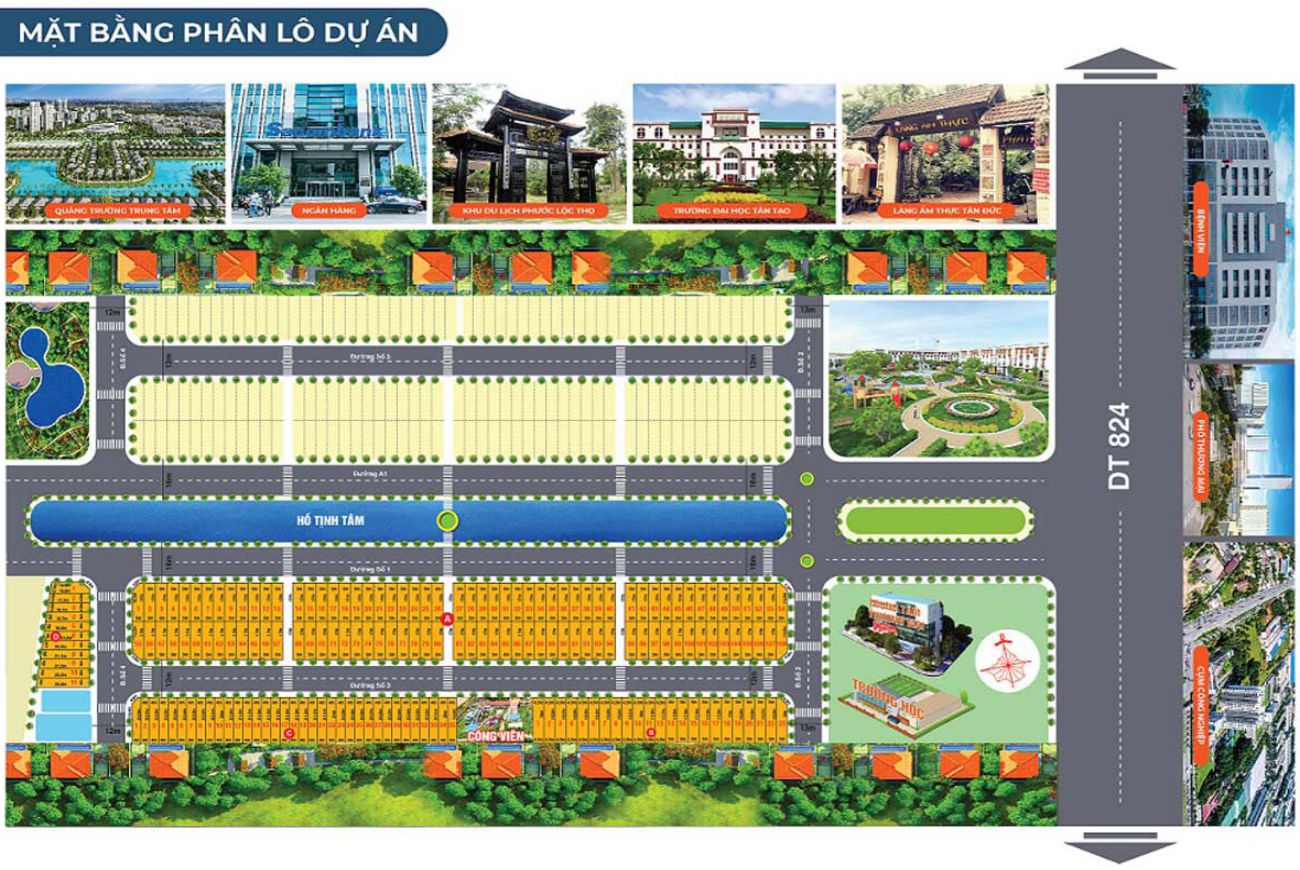 Mặt bằng Tân Tạo Shopping Street Long An