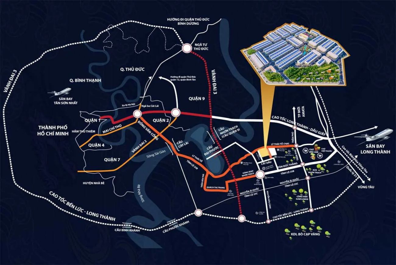 Vị trí chiến lược Long Hội Central Point