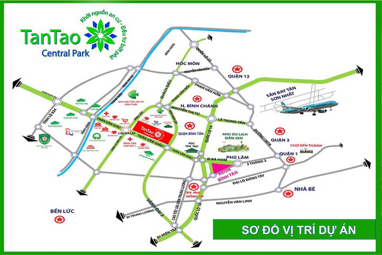 Vị trí dự án Tân Tạo Central Park Bình Tân
