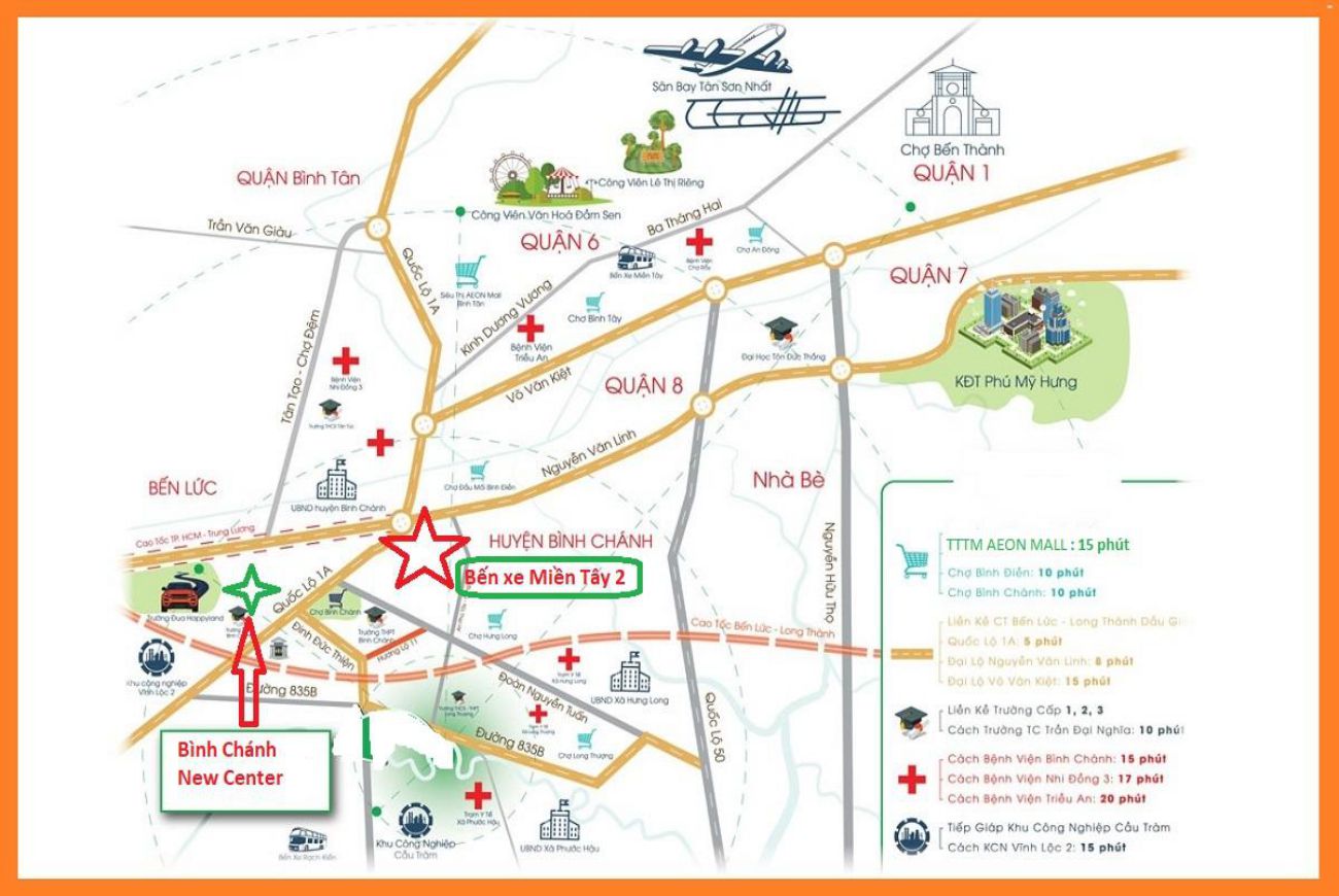 Vị trí Bình Chánh New Center