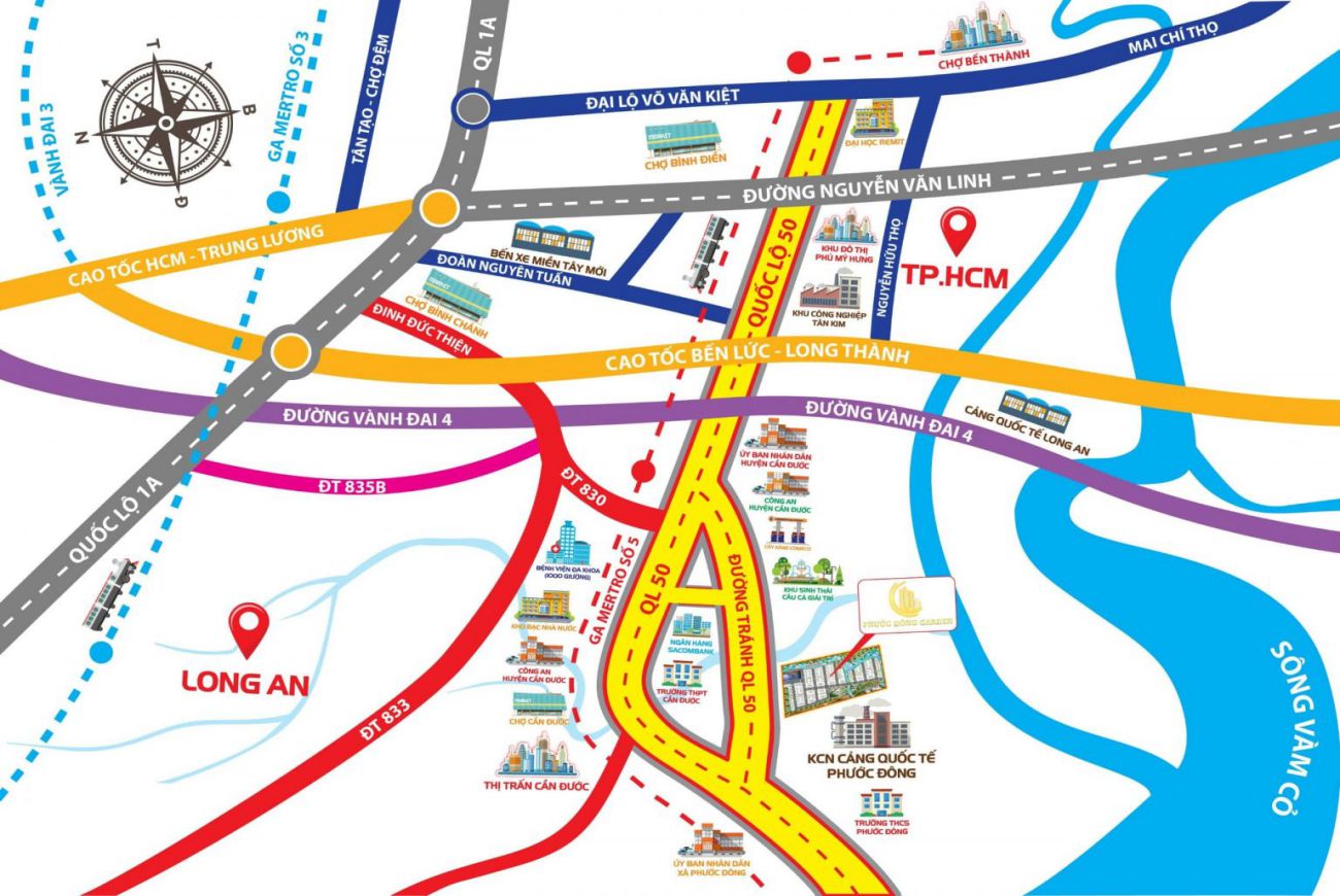 Vị trí chiến lược Phước Đông Garden