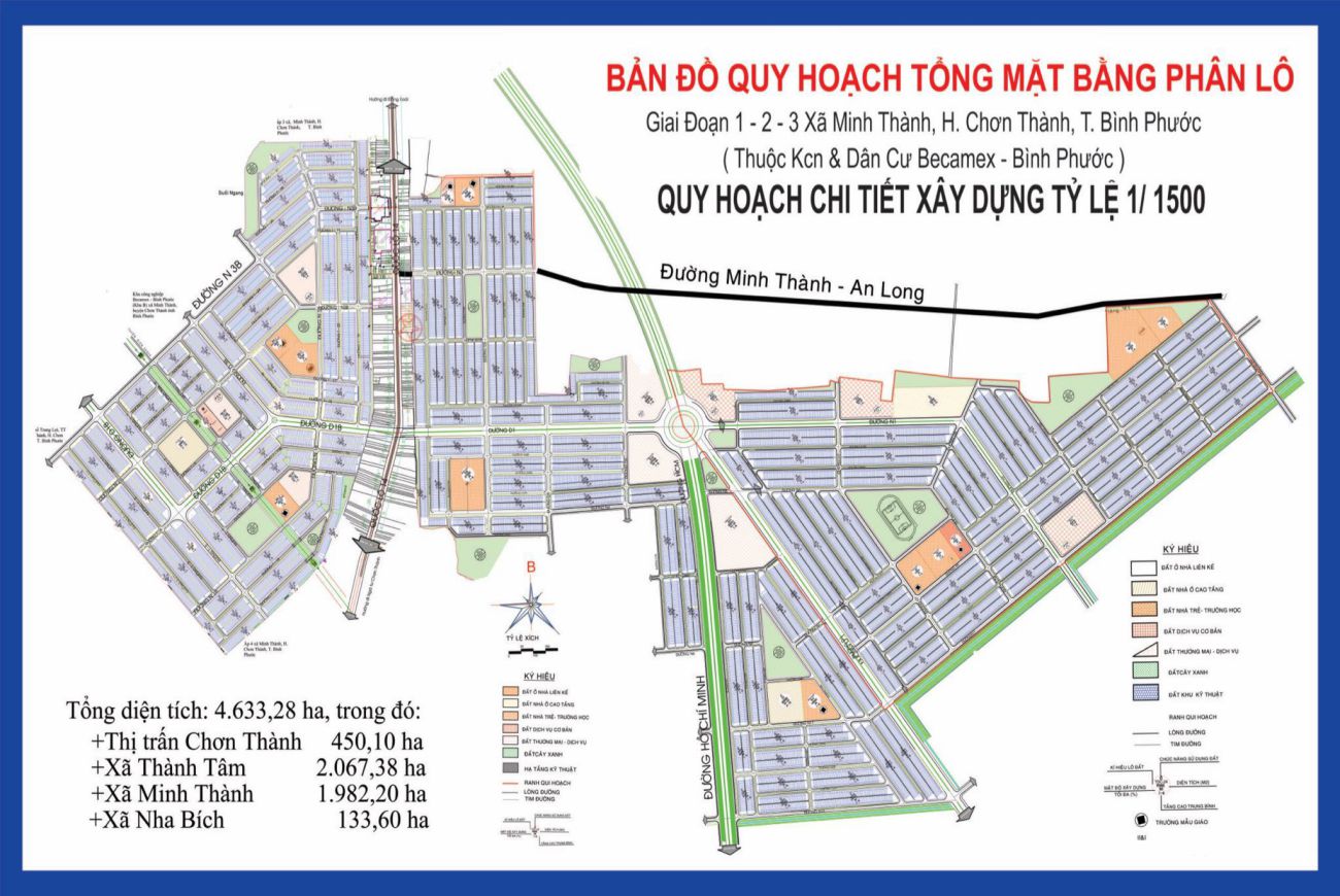 Mặt bằng Becamex Bình Phước