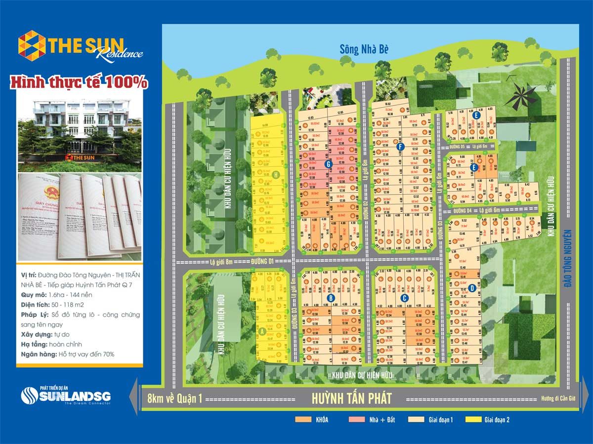 Mặt bằng The Sun Residence Nhà Bè
