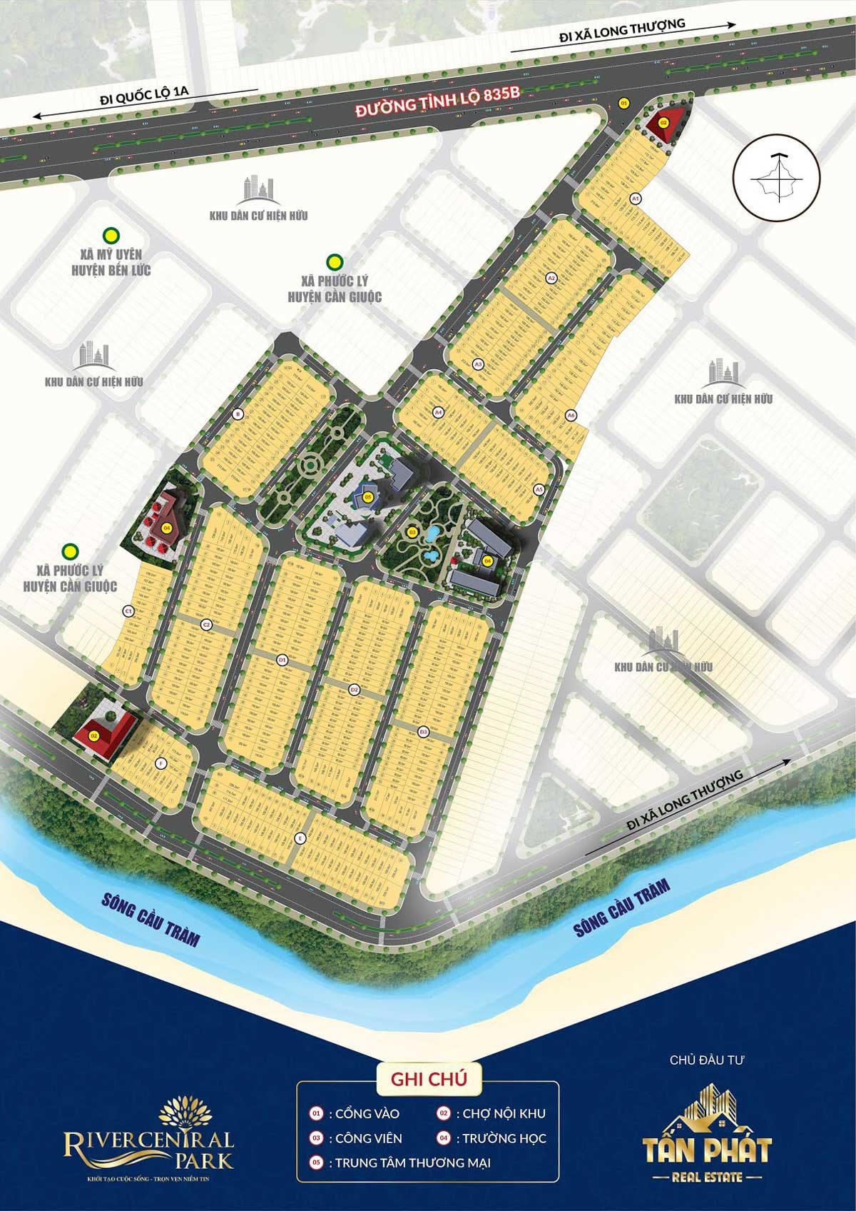 Mặt bằng River Central Park Long An