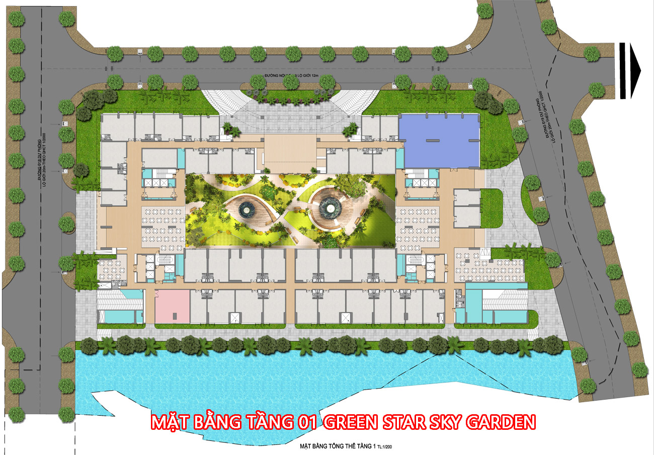 Mặt bằng The Peak Garden Quận 7