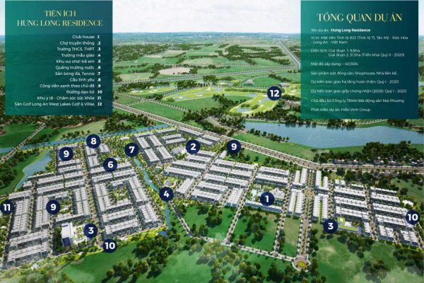 Thông tin chi tiết về Dự án Hưng Long Residence Long An