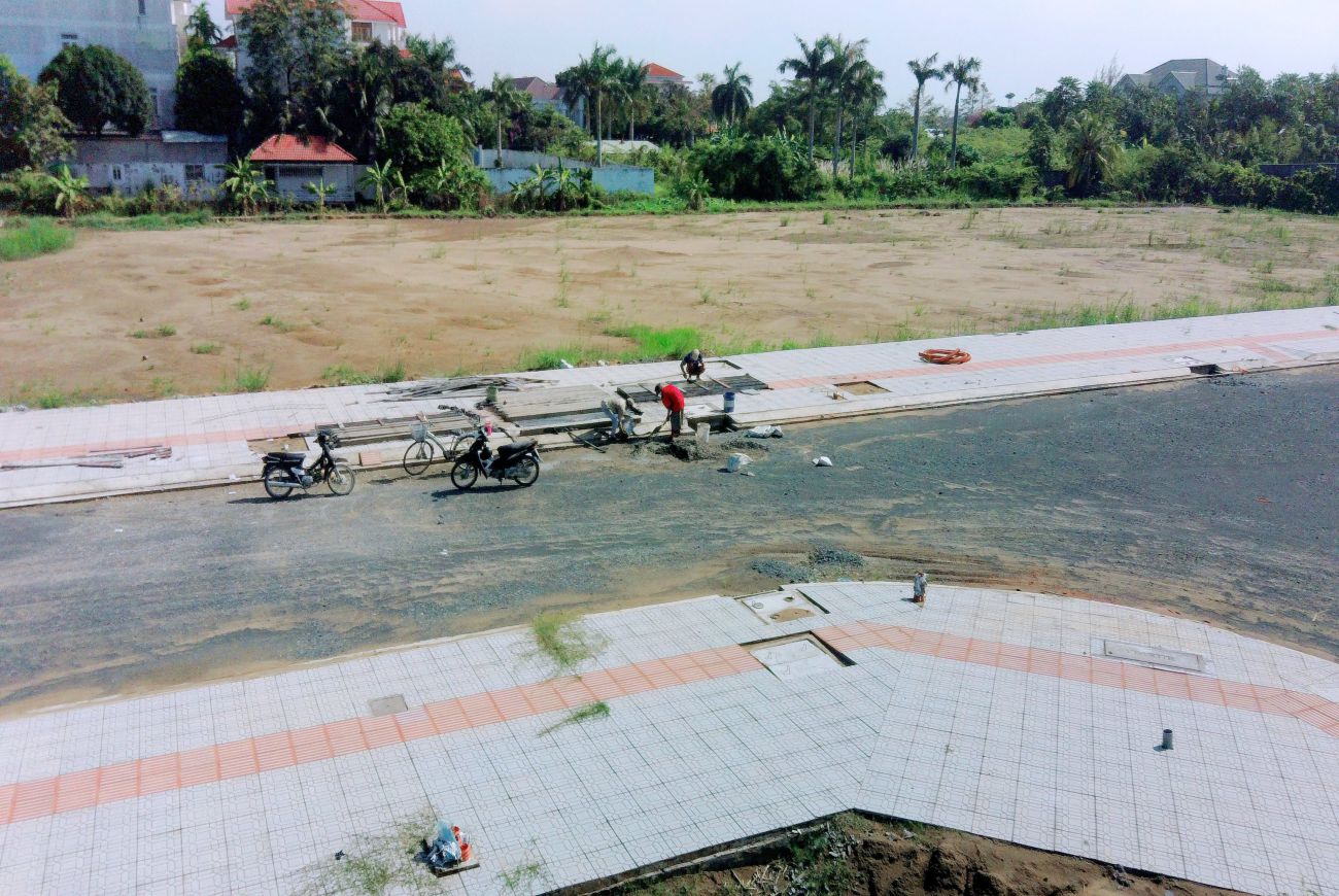 Tiến độ xây dựng Cồn Khương Diamond City tháng 12/2021