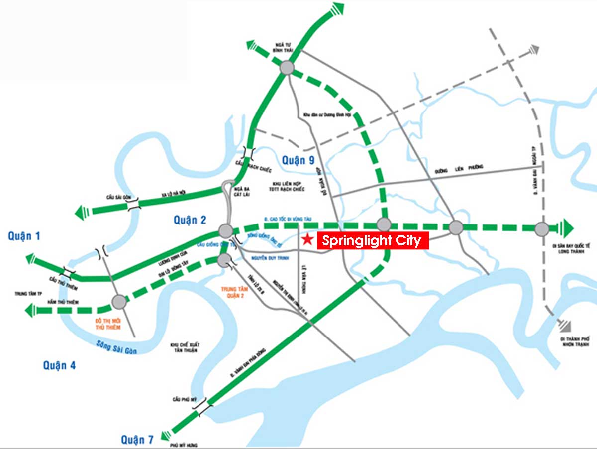 Vị trí dự án Springlight City