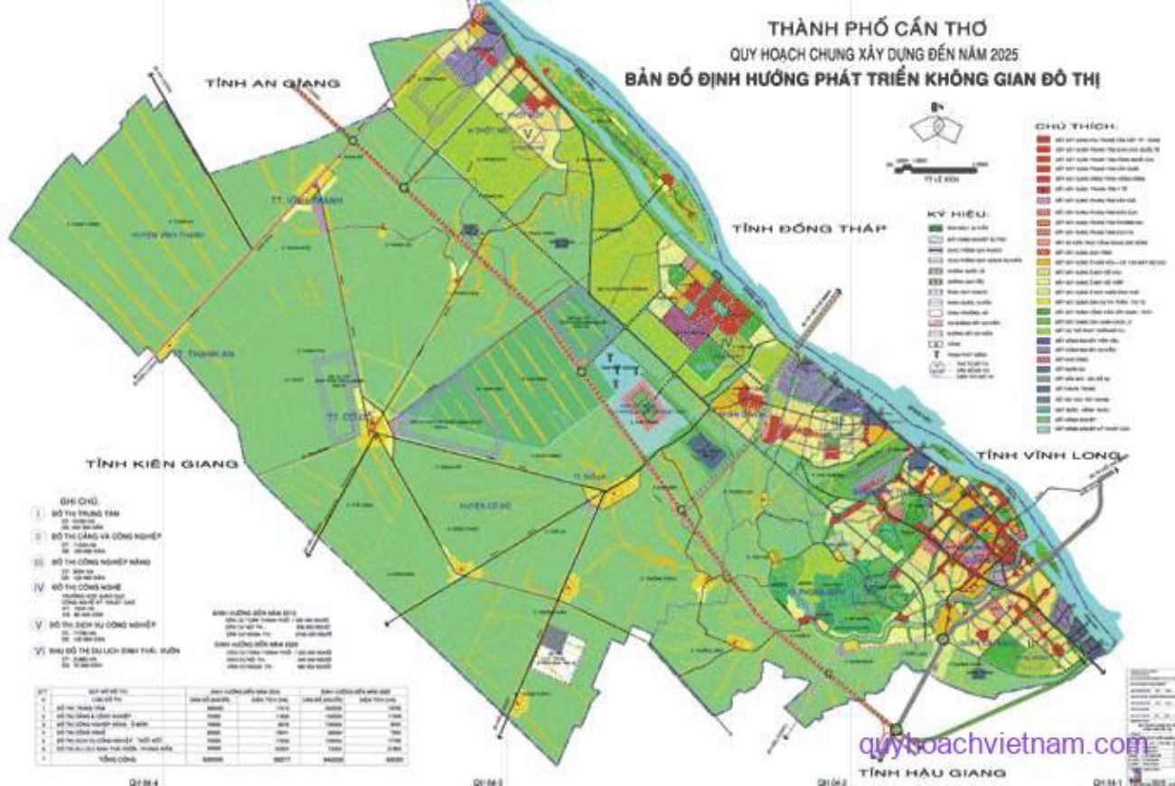 BẢN ĐỒ QUY HOẠCH THÀNH PHỐ CẦN THƠ ĐẾN NĂM 2025