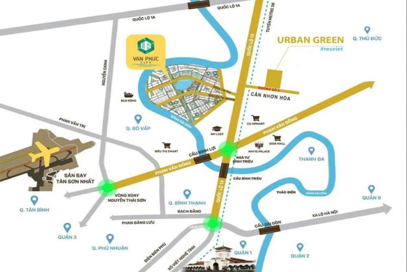Vị trí dự án Urban Green Thủ Đức