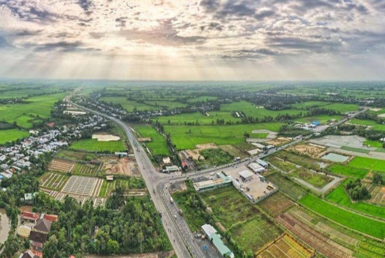 Tuyến cao tốc Lộ Tẻ - Rạch Sỏi nhìn từ trên cao