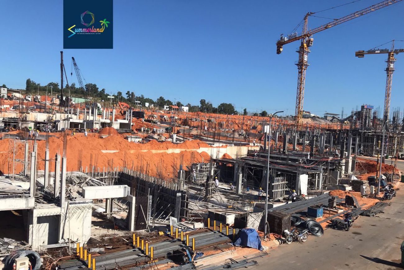 tiến độ xây dựng Summerland Mũi Né