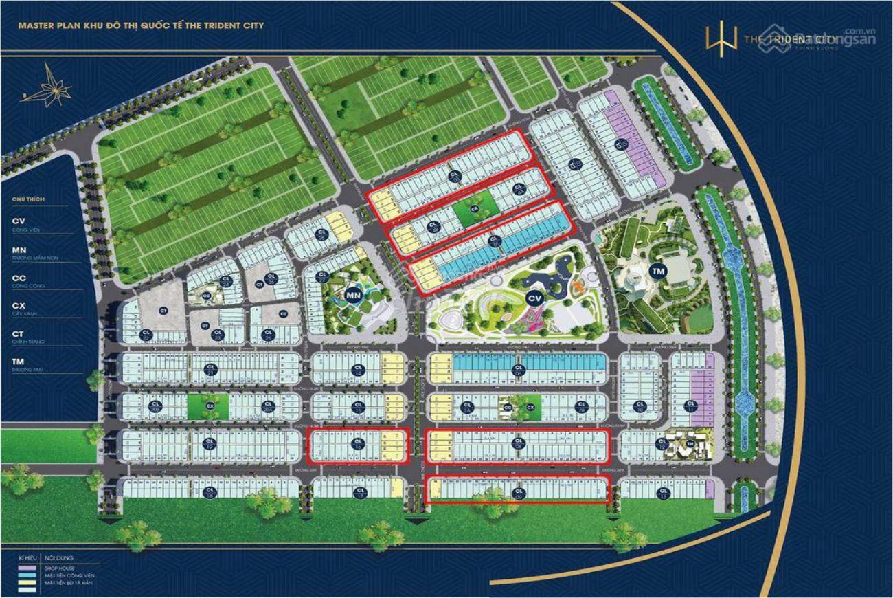 Mặt bằng The Trident City