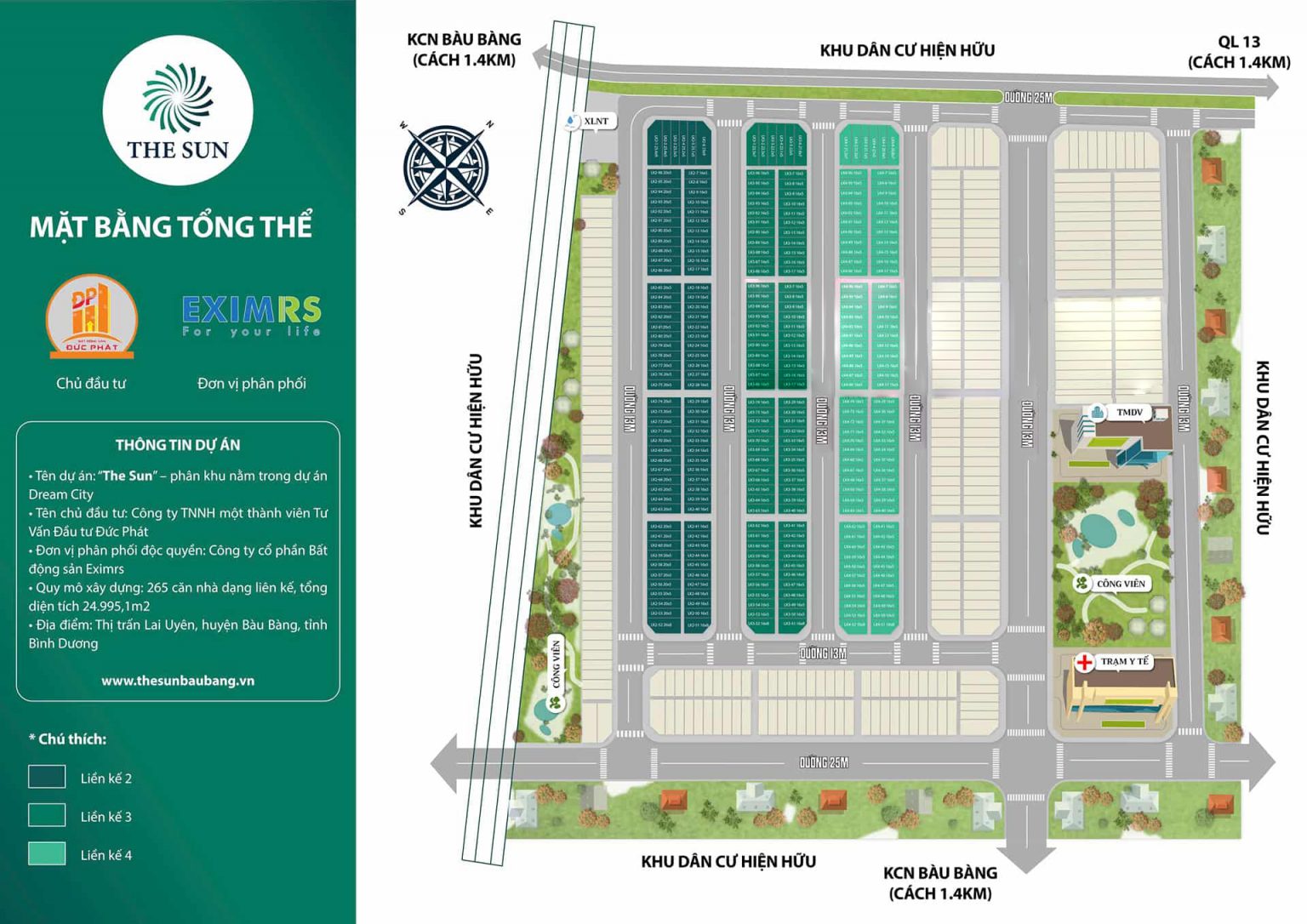 Mặt bằng The Sun Bàu Bàng