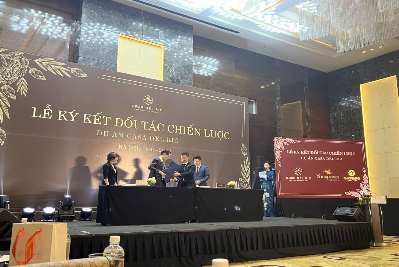 Lễ Ký Kết Đối Tác Chiến Lượt Dự Án Casa Del Rio Hòa Bình