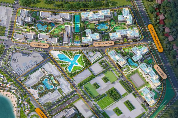 Mặt bằng phân lô của khu đô thị The Beverly Solari