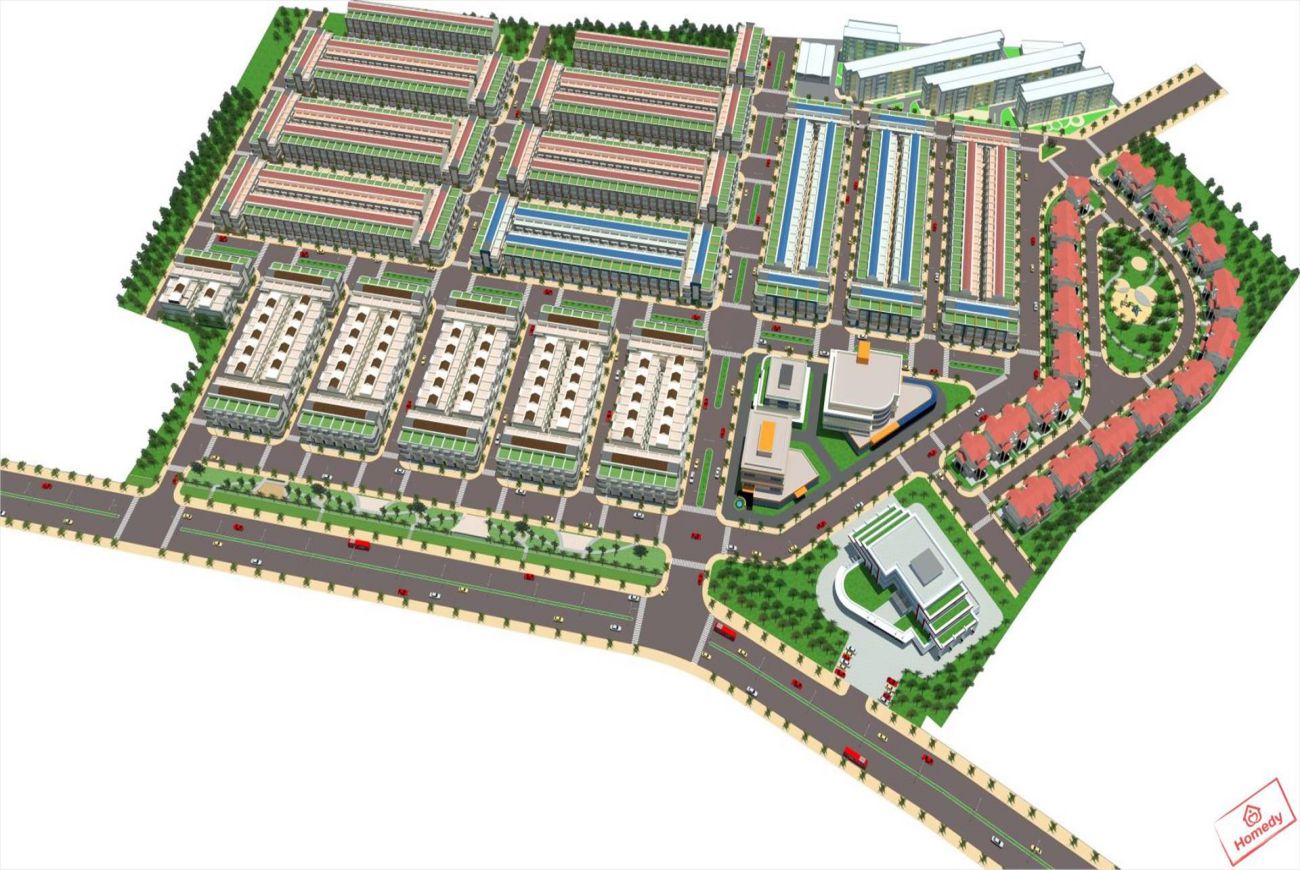 Mặt bằng KDC Thương Mại Uyên Hưng