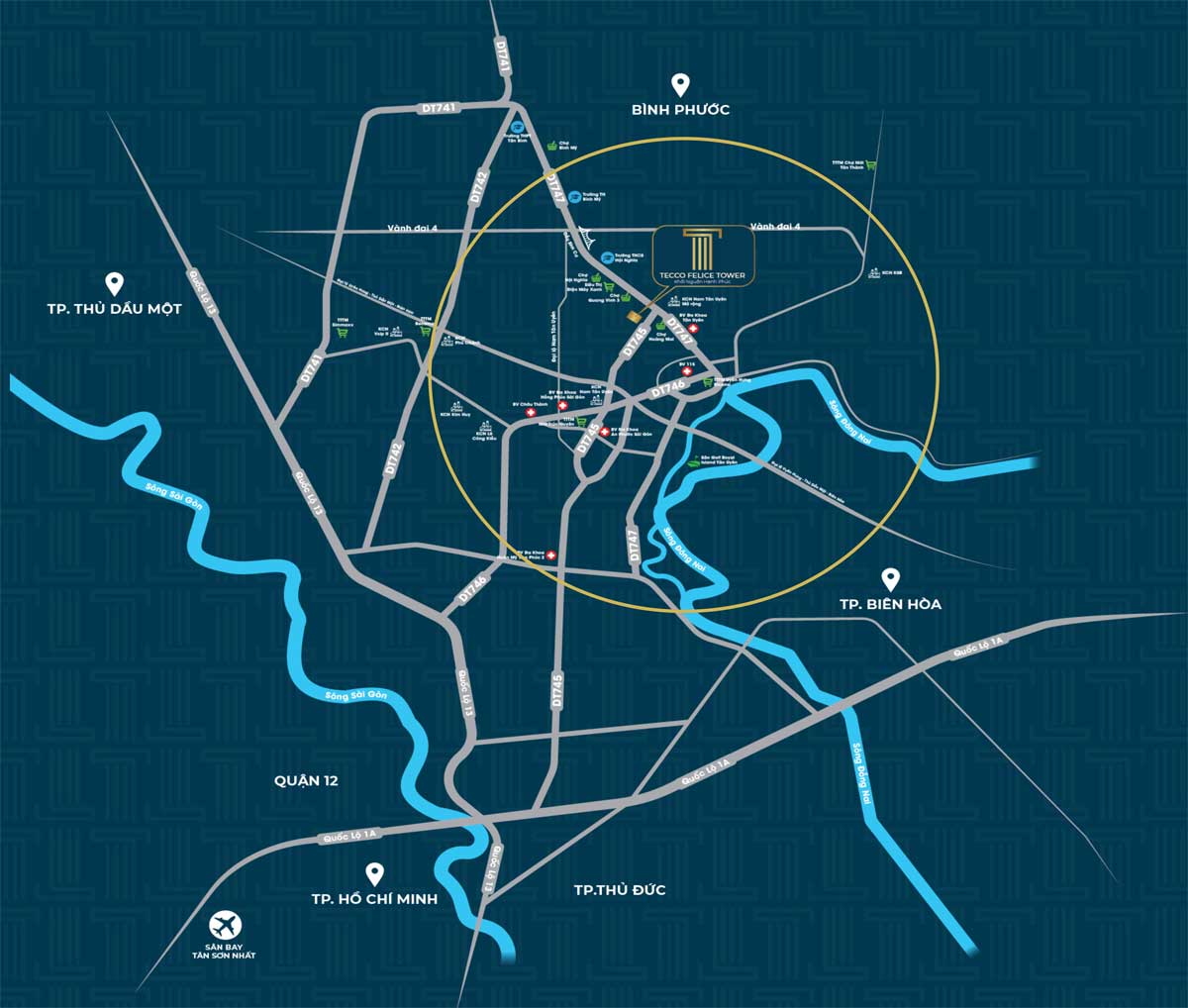 Vị trí chiến lược Tecco Felice Tower