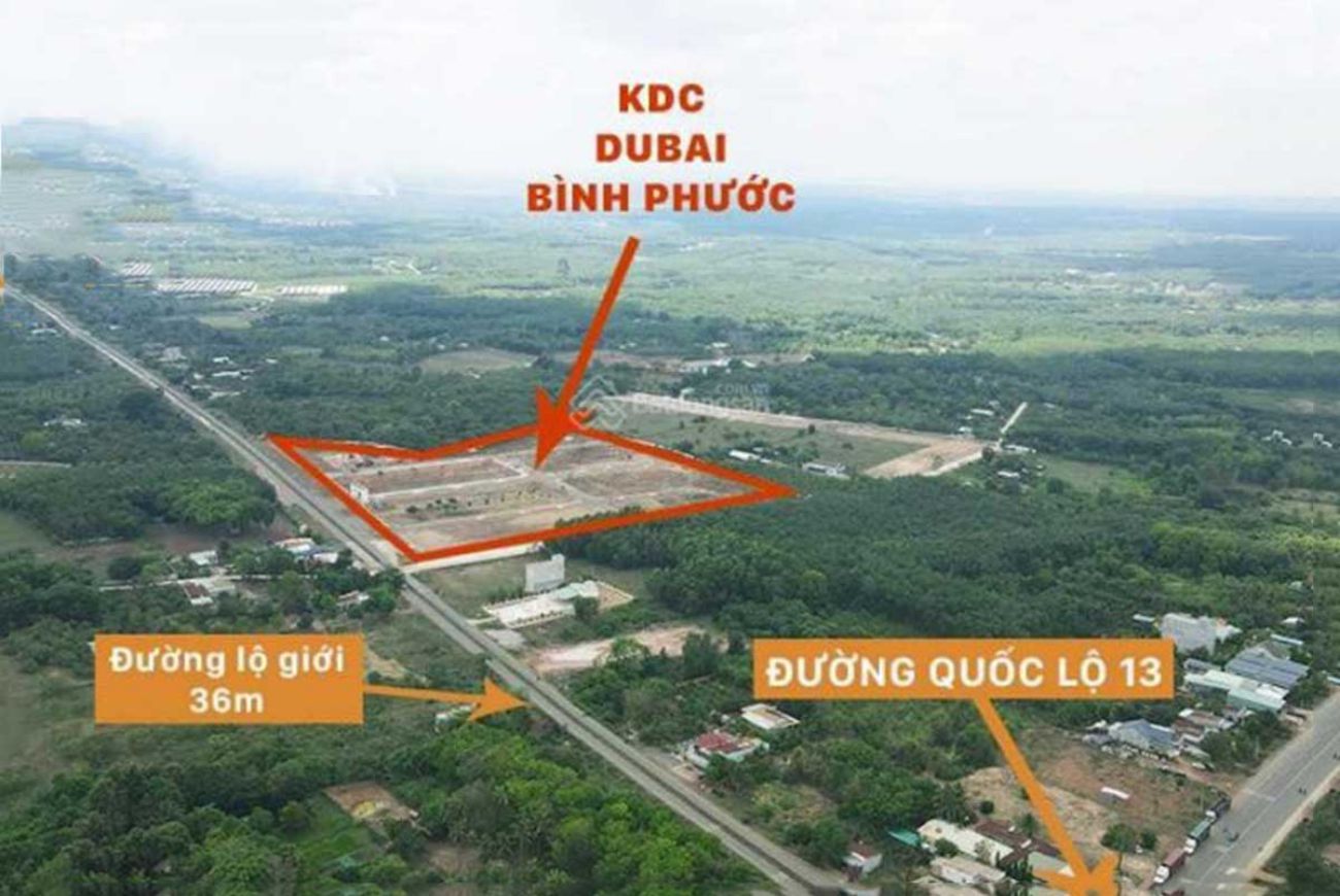 Vị trí chiến lược Dubai Bình Phước