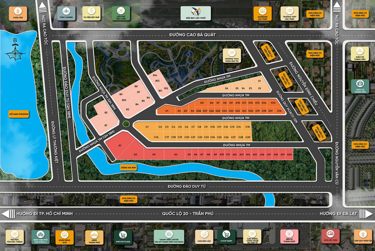 Mặt bằng Bảo Lộc Pearl