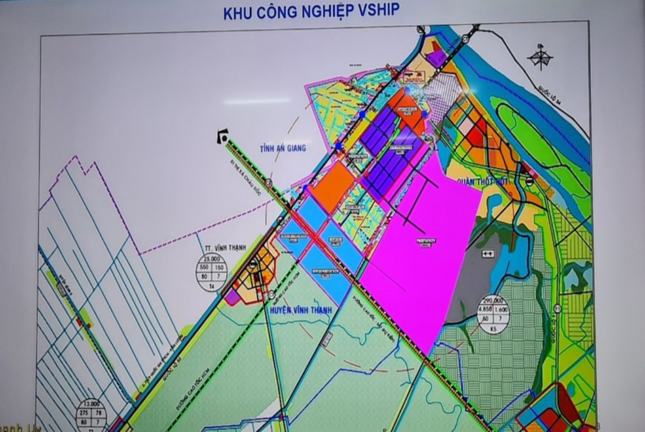Sơ đồ khu công nghiệp Việt Nam- Singapore tại TP Cần Thơ