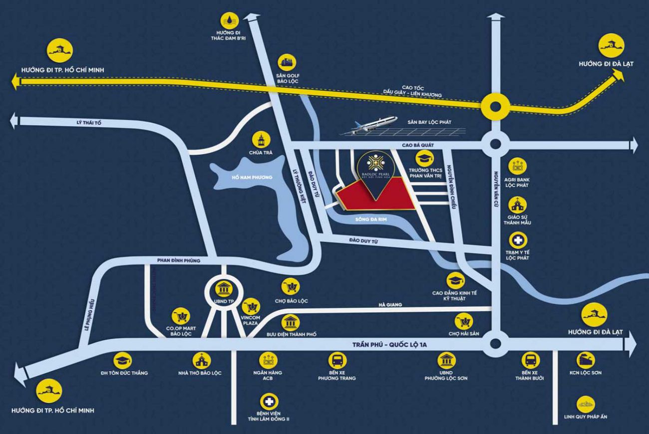 Vị trí chiến lược Bảo Lộc Pearl