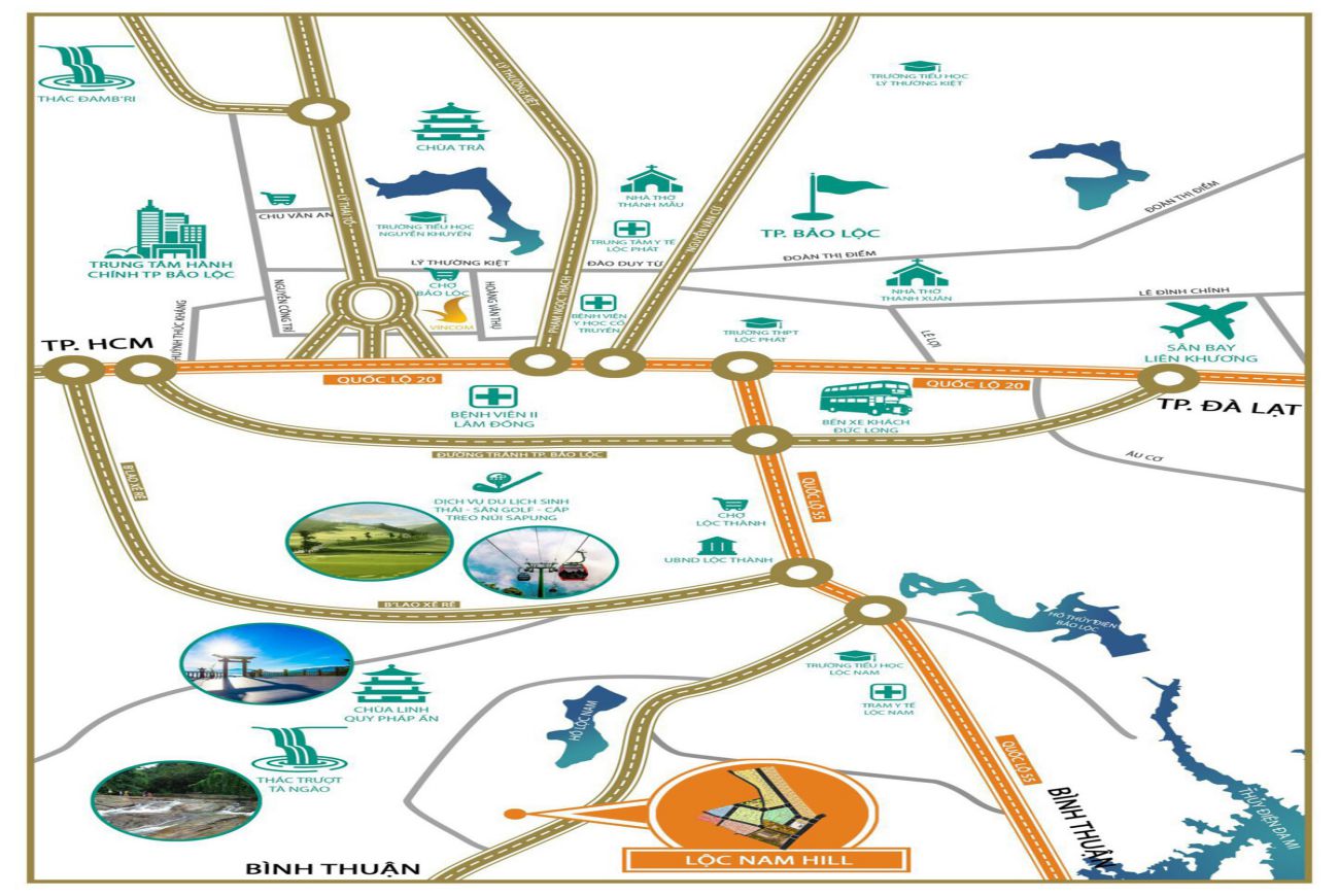 Vị trí chiến lược Lộc Nam Hill