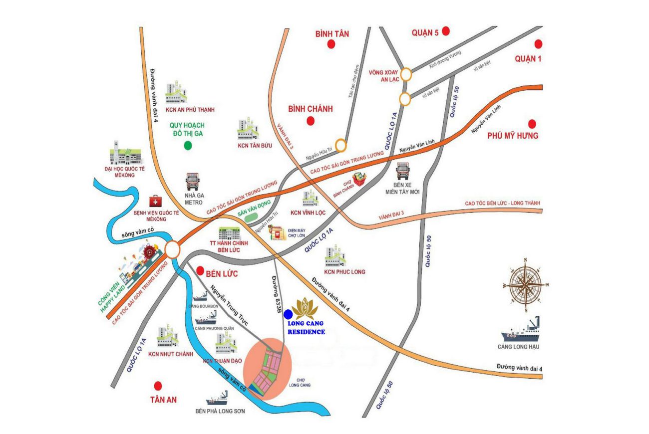 Vị trí chiến lược Long Cang Residence