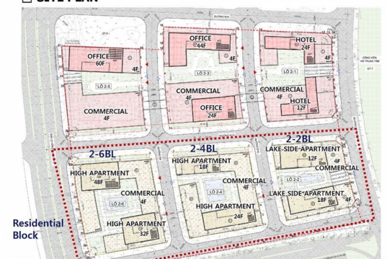 Mặt bằng Lotte Eco Smart City