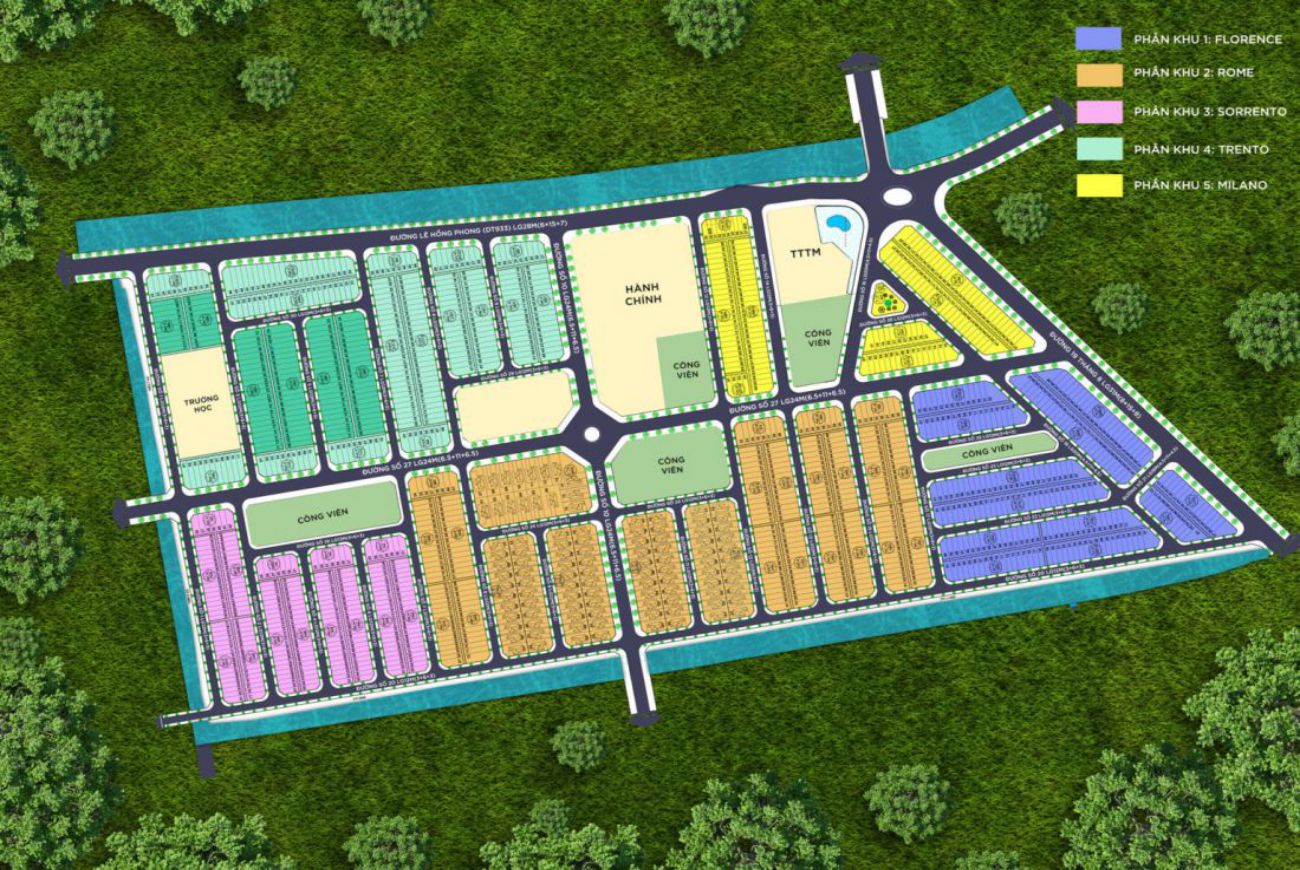 Mặt bằng Venice City Hậu Giang