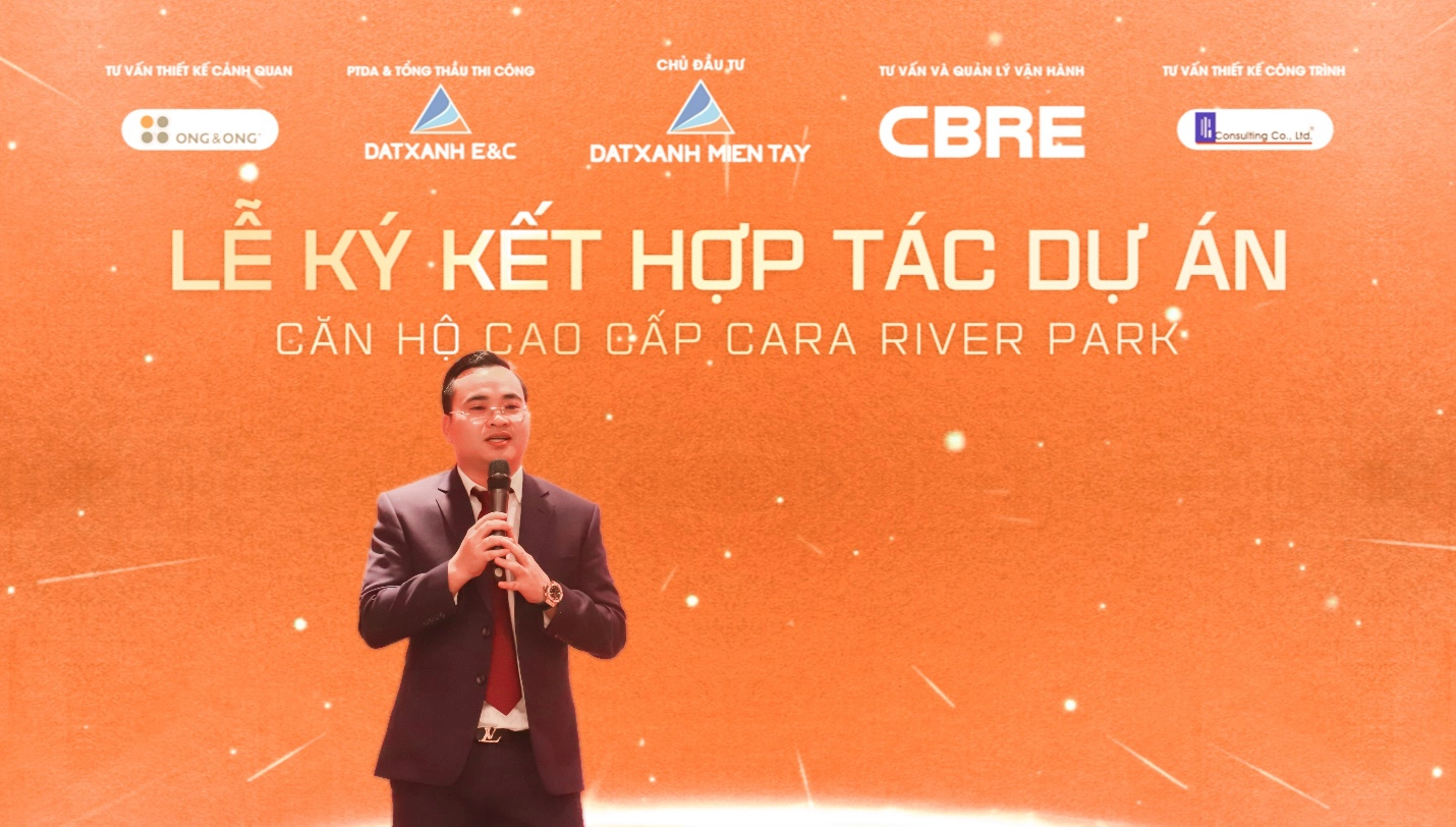 Đất Xanh Miền Tây kí kết hợp tác dự án căn hộ cao cấp Cara River Park