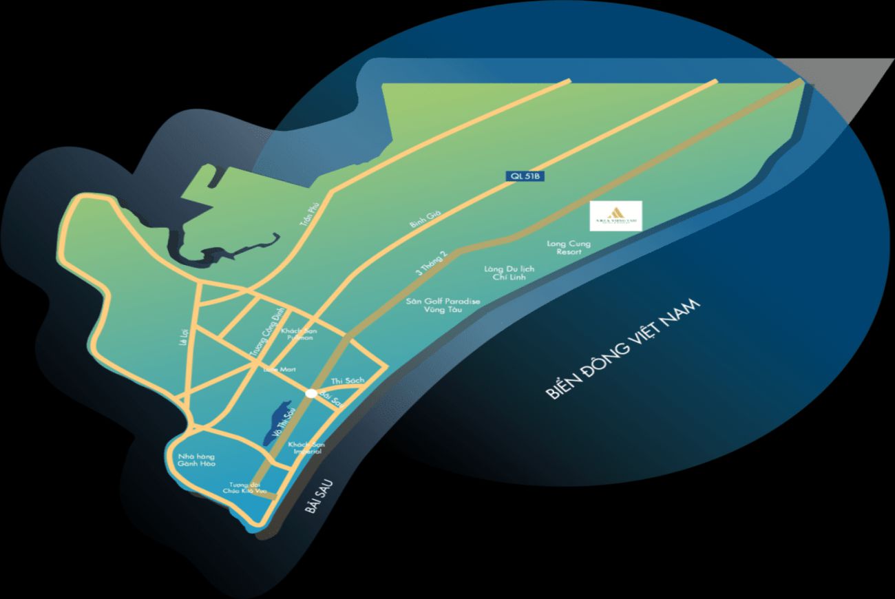 Vị trí chiến lược The Meraki Vũng Tàu