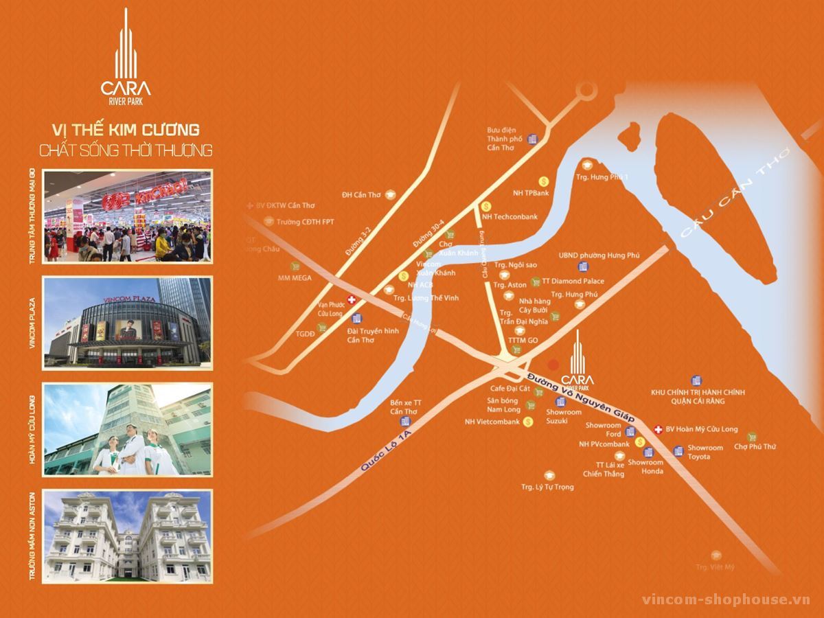 Vị trí Cara River Park Cần Thơ