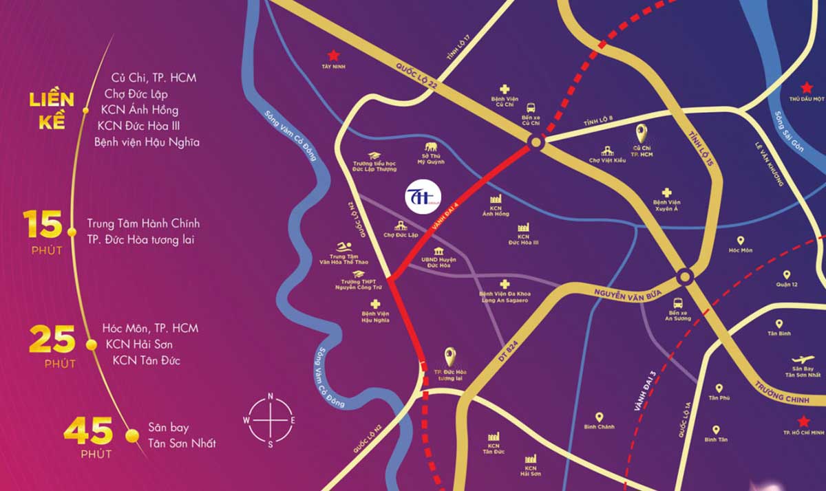 Vị trí chiến lược Osaka City Đức Hoà