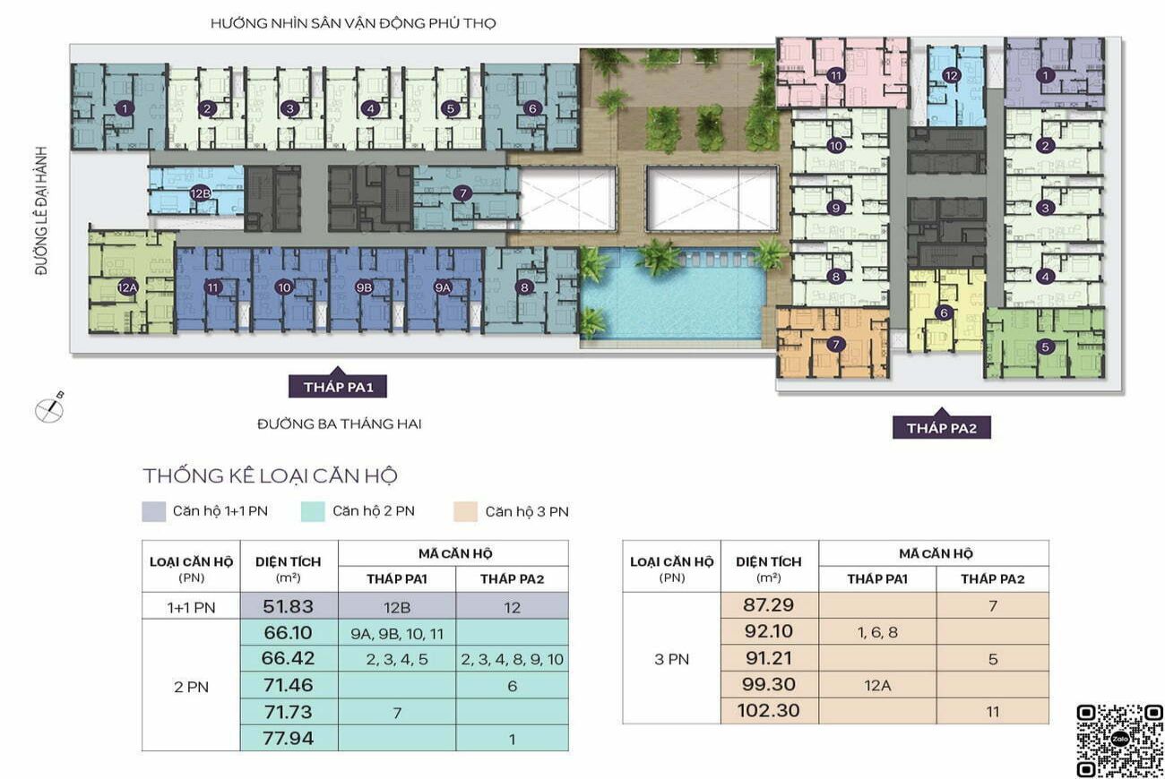 Mặt bằng The Park Avenue