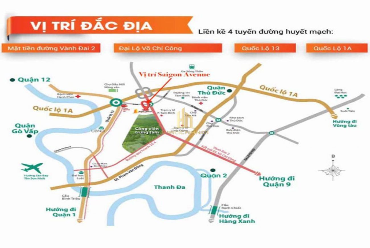 Vị trí chiến lược Moonlight Avenue Thủ Đức