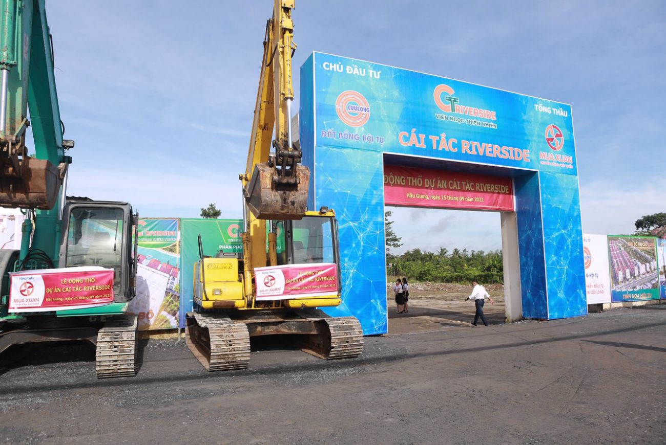 Tiến độ xây dựng khu dân cư Cái Tắc Riverside