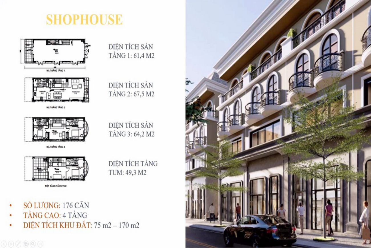 Mặt bằng Broadway Shophouse